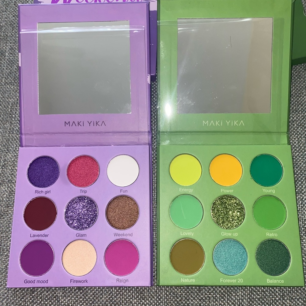 2 BRAND NEW BEAUTIFUL eyeshadow palettes by Maki Yika